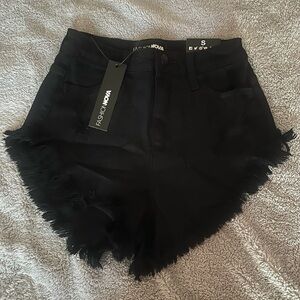Crazy Little Fringe Distressed Shorts